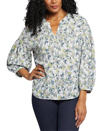 Nydj Paulina Peasant Blouse In Multi