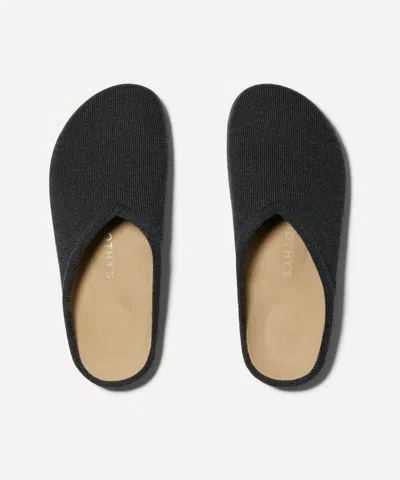 Rothys The Casual Clog In Black/neutral
