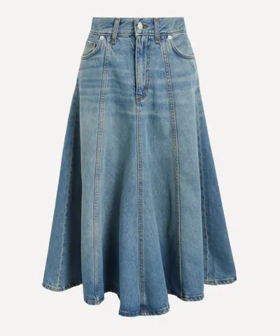 Haikure "serenity" Midi Skirt In Denim
