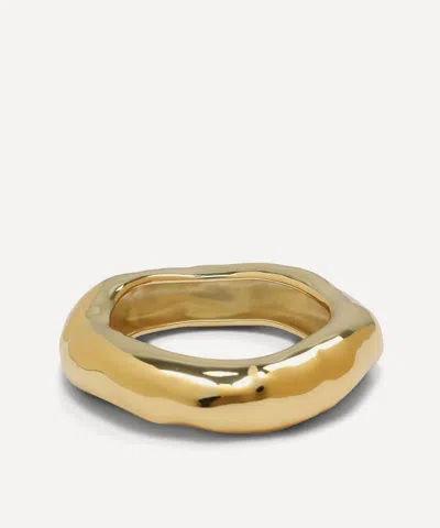 Alexis Bittar Molten Wide Bangle Bracelet In 14k Gold Plated