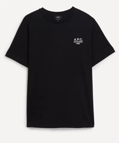 Apc A.p.c. Raymond T Shirt With Embroidered Logo In Black