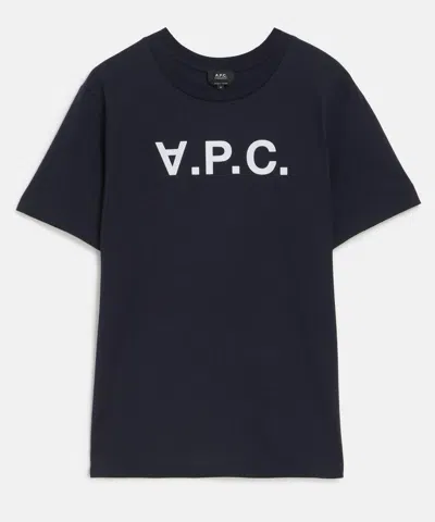 Apc A.p.c. Mens Standard Grand Vpc T-shirt In Blue