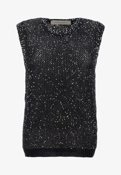 Golden Goose Db Sequined Sleeveless Top