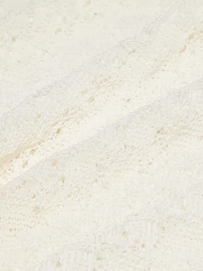 Ganni Women White Crochet Skirt In White