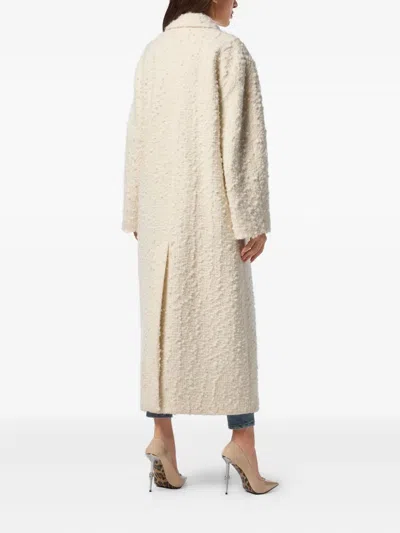Philipp Plein Boucle Double-breasted Long Coat