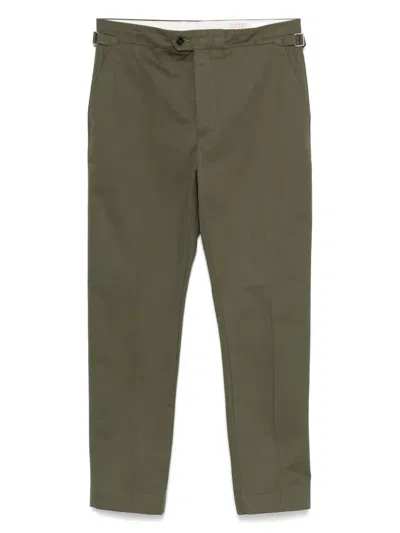 Fursac Canvas Trousers In Green