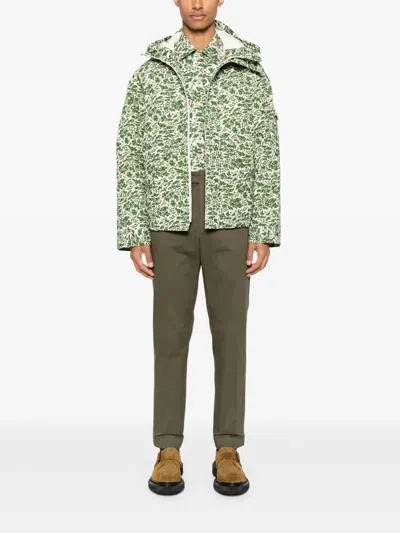 Fursac Canvas Trousers In Green