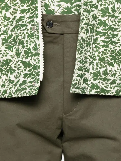 Fursac Canvas Trousers In Green