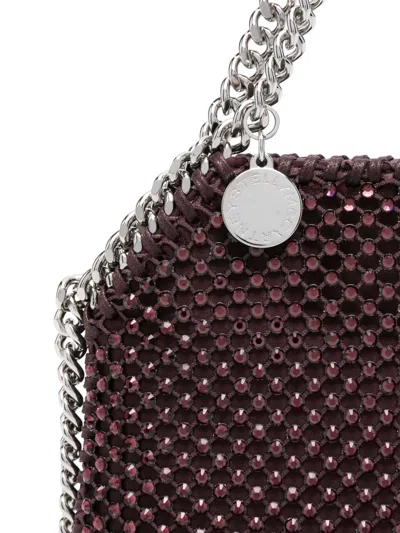Stella Mccartney Falabella Chain-link Shoulder Strap Embellished Bag In Brown