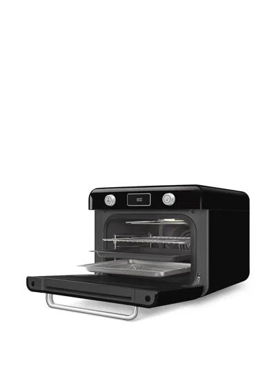 Smeg Retro Combi 10-function Countertop Steam Oven In Black