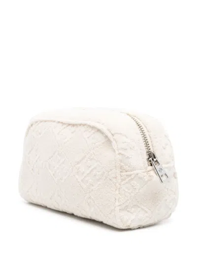 Tory Burch Cotton Pouch With Protective Dust Bag In Neutral