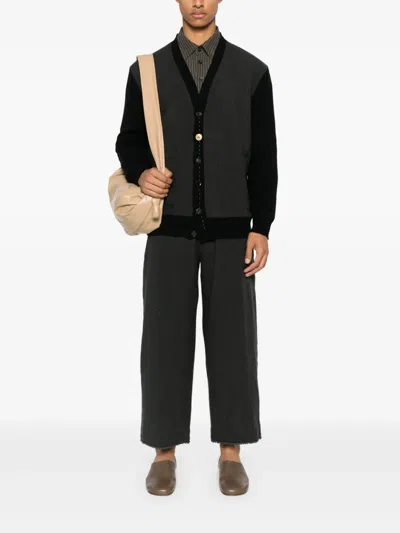 A Tentative Atelier Panelled Cardigan