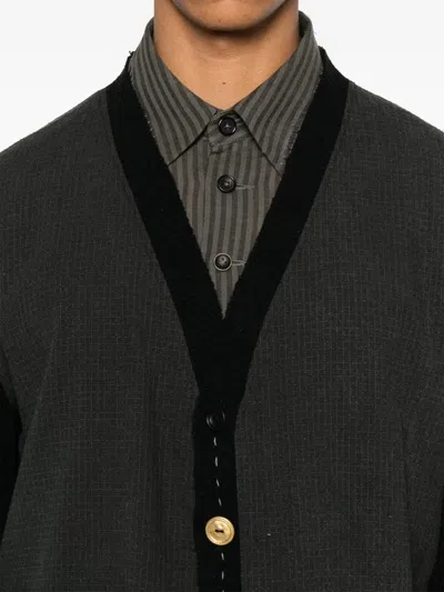 A Tentative Atelier Panelled Cardigan