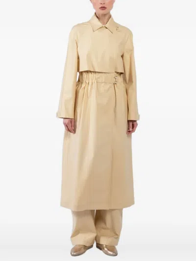 ELASTICATED TRENCH COAT