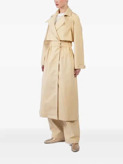 ELASTICATED TRENCH COAT