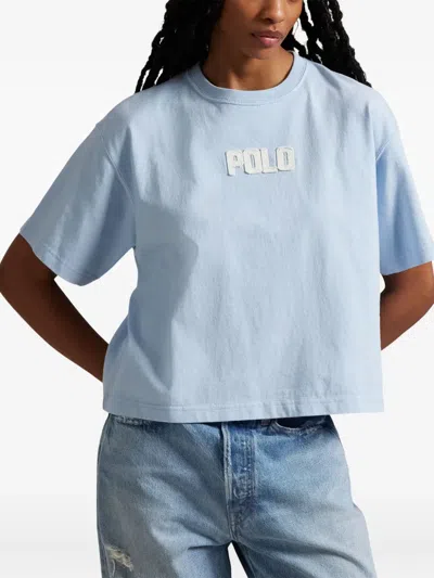 Polo Ralph Lauren Women's Logo Cotton Jersey Crewneck Tee