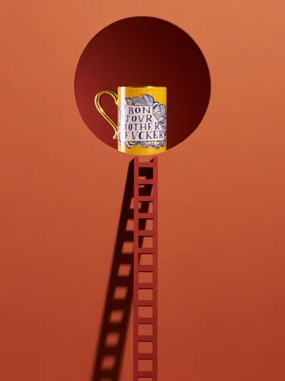 L'objet Ruan Hoffmann Bonjour Mug In Gold