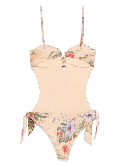 Zimmermann Coco Scarf Tie One-piece Swimsuit