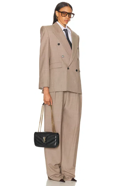 Saint Laurent Black Loulou Small Shoulder Bag