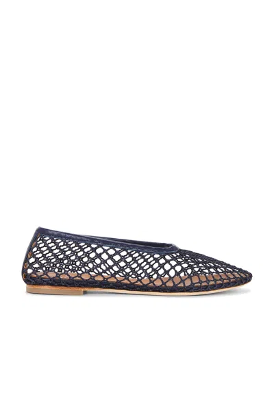 Staud Alba Ballet Flats Navy