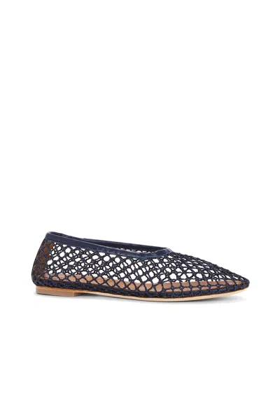 Staud Alba Ballet Flats Navy