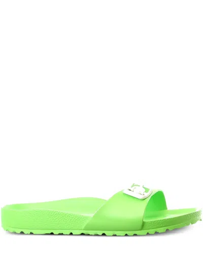 Birkenstock Madrid Womens Slides Slip On Footbed Sandals In Green
