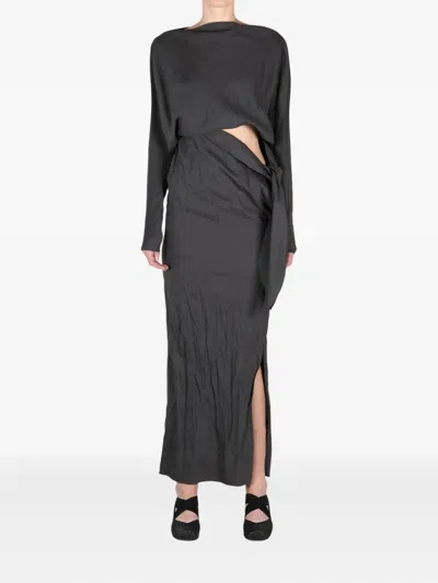 ASYMMETRIC MAXI DRESS