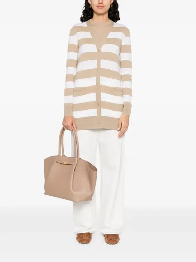 Max Mara Maxmara Women Fiemme - Long Striped Wool Cardigan