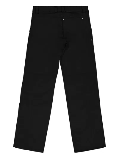 Gmbh Knee-patch Cargo Trousers In Black