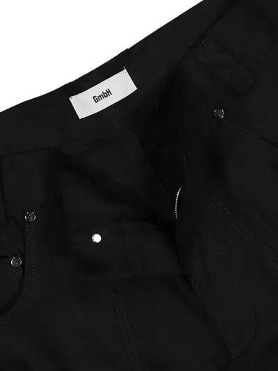 Gmbh Knee-patch Cargo Trousers In Black