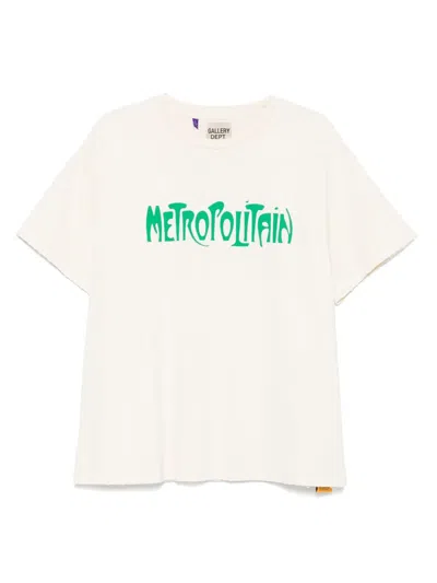 Gallery Dept. Graphic Print Crew Neck Short Sleeve T-shirt In White