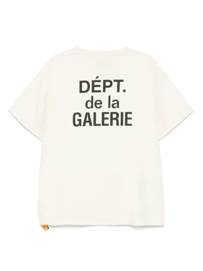 Gallery Dept. Graphic Print Crew Neck Short Sleeve T-shirt In White