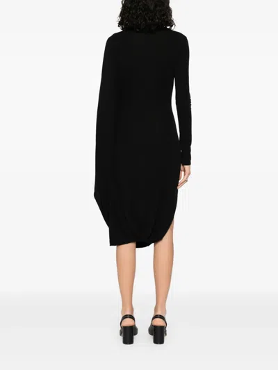 Stella Mccartney Asymmetric Cape Midi Dress