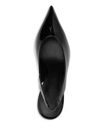 Attico ''viper'' Slingback Black In Black