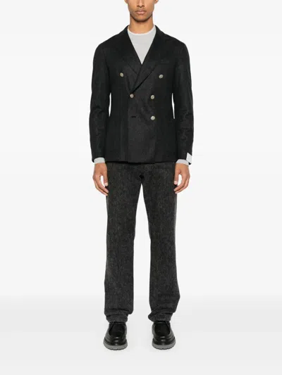 Eleventy Double-breasted Blazer