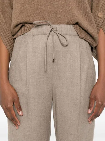 Max Mara Brown Pants In Brown