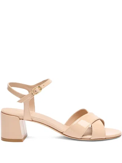 Stuart Weitzman Dayna Leather Crisscross Sandals