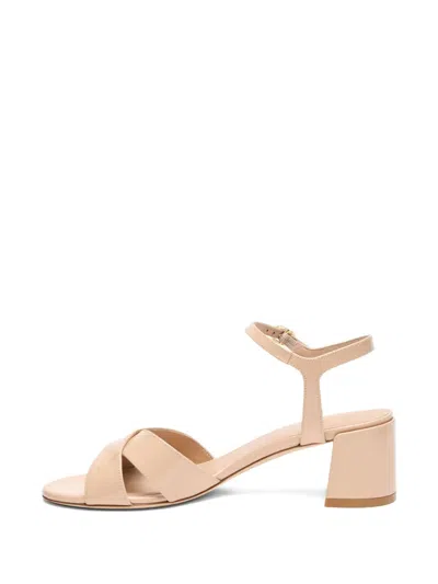 Stuart Weitzman Dayna Leather Crisscross Sandals