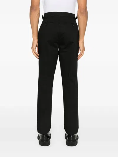 Fursac Cotton Straight-leg Trousers In Black