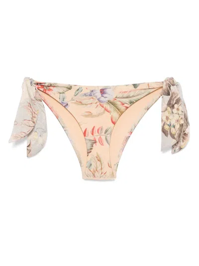 Zimmermann Daylight Tie-side Bikini Bottom In Neutral