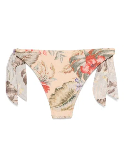 Zimmermann Daylight Tie-side Bikini Bottom In Neutral