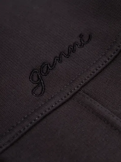Ganni Collared Neck Panel Detailing Bomber Jacket