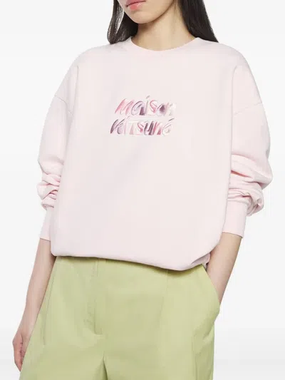 Maison Kitsuné Bubble Logo Oversize Sweatshirt