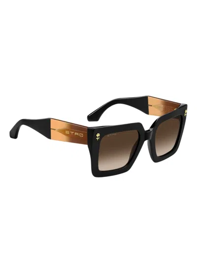 Etro Square-frame Sunglasses In Black