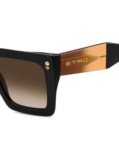 Etro Square-frame Sunglasses In Black
