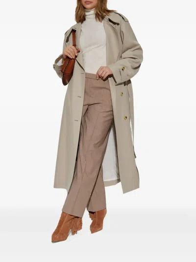 Fabiana Filippi Finely Ribbed Long-sleeved Top With Roll Neck In White