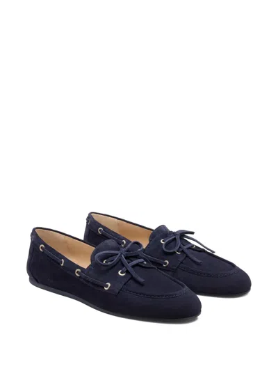 Stuart Weitzman Tinsley Moc Toe Loafer In Blue