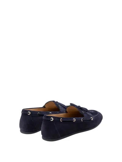 Stuart Weitzman Tinsley Moc Toe Loafer In Blue
