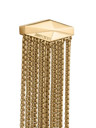 Jimmy Choo Zandra Chain Fringed Drop Earrings