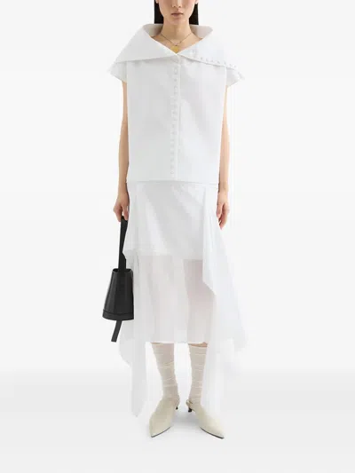 Jil Sander Large Cape Collar Volume Top